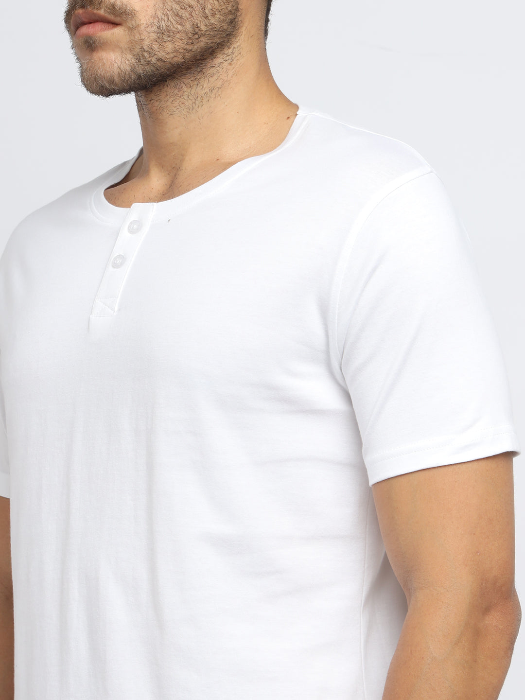 Ap'pulse Men's Short Sleeve Henley Tshirt