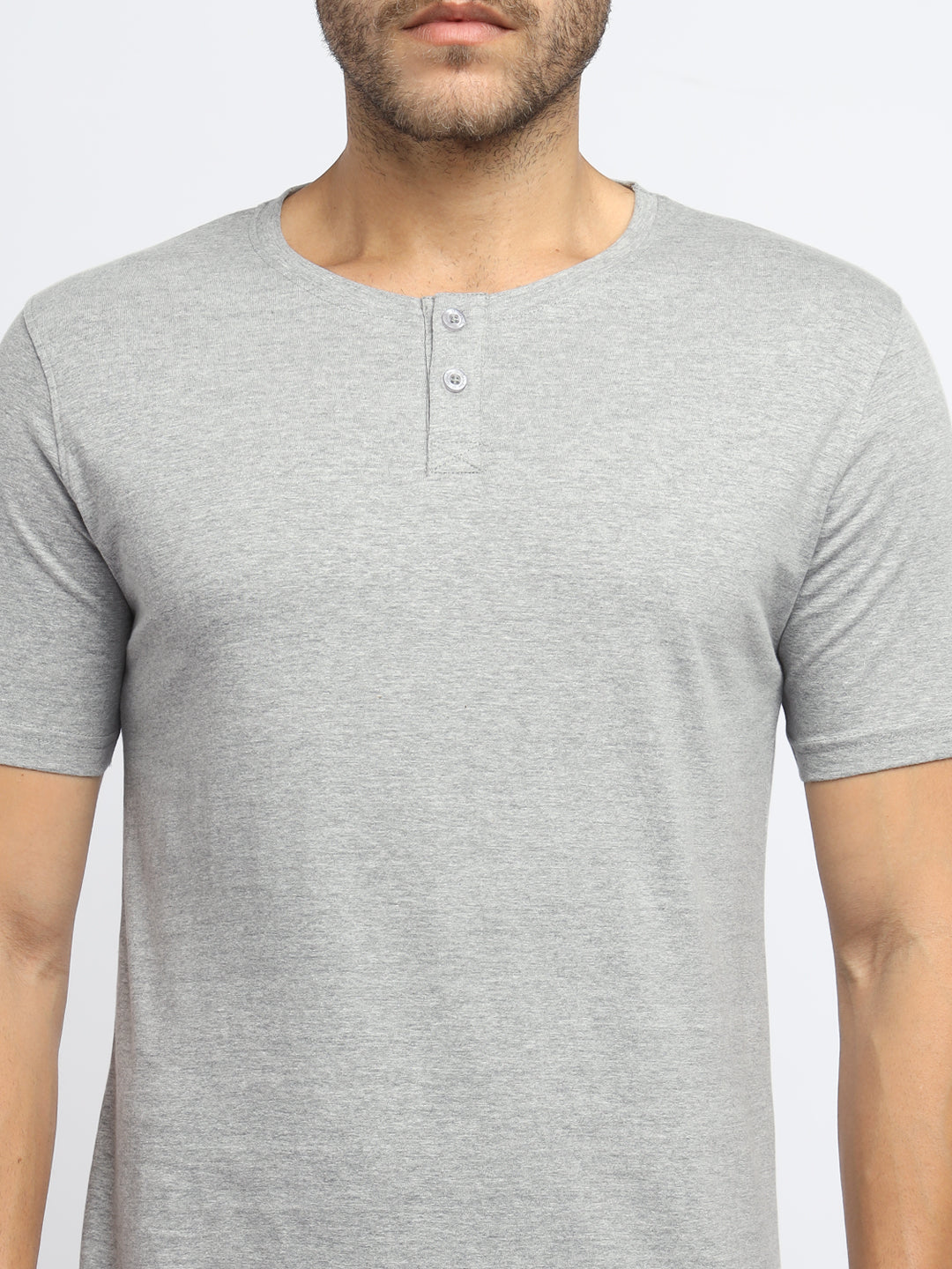 Ap'pulse Men's Short Sleeve Henley Tshirt