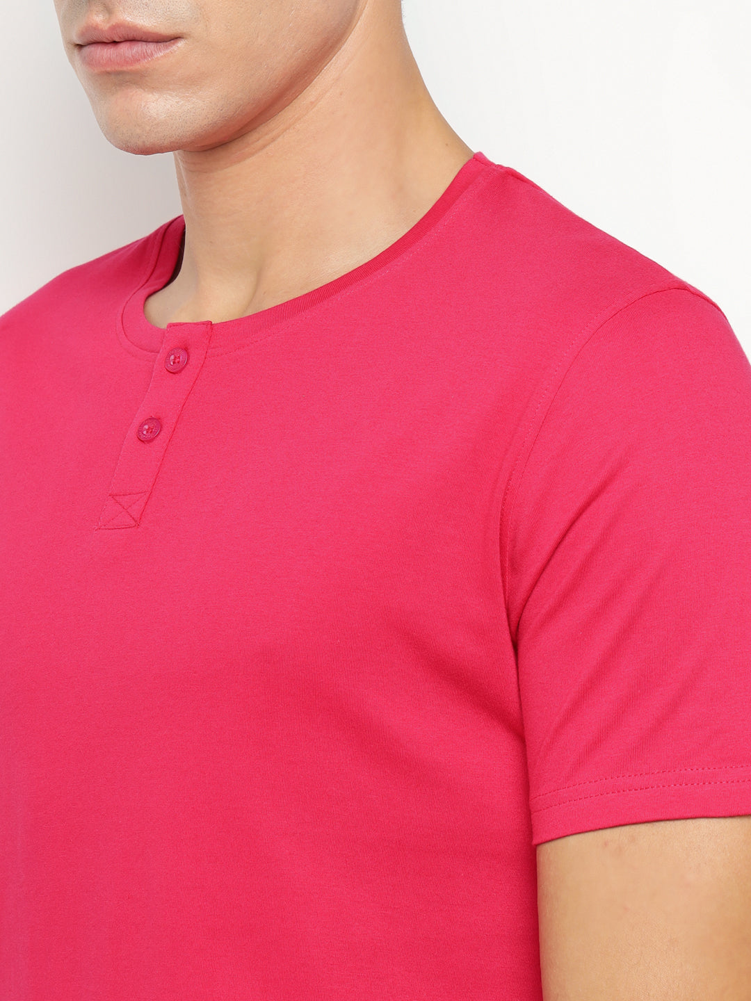 Ap'pulse Men's Short Sleeve Henley Tshirt