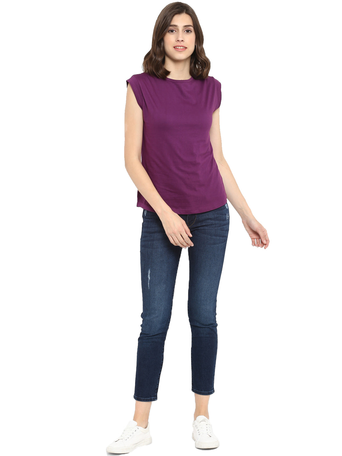Appulse Women's Cap Sleeve T-Shirt | Women | Premium Cotton | Activewear | Athleisure