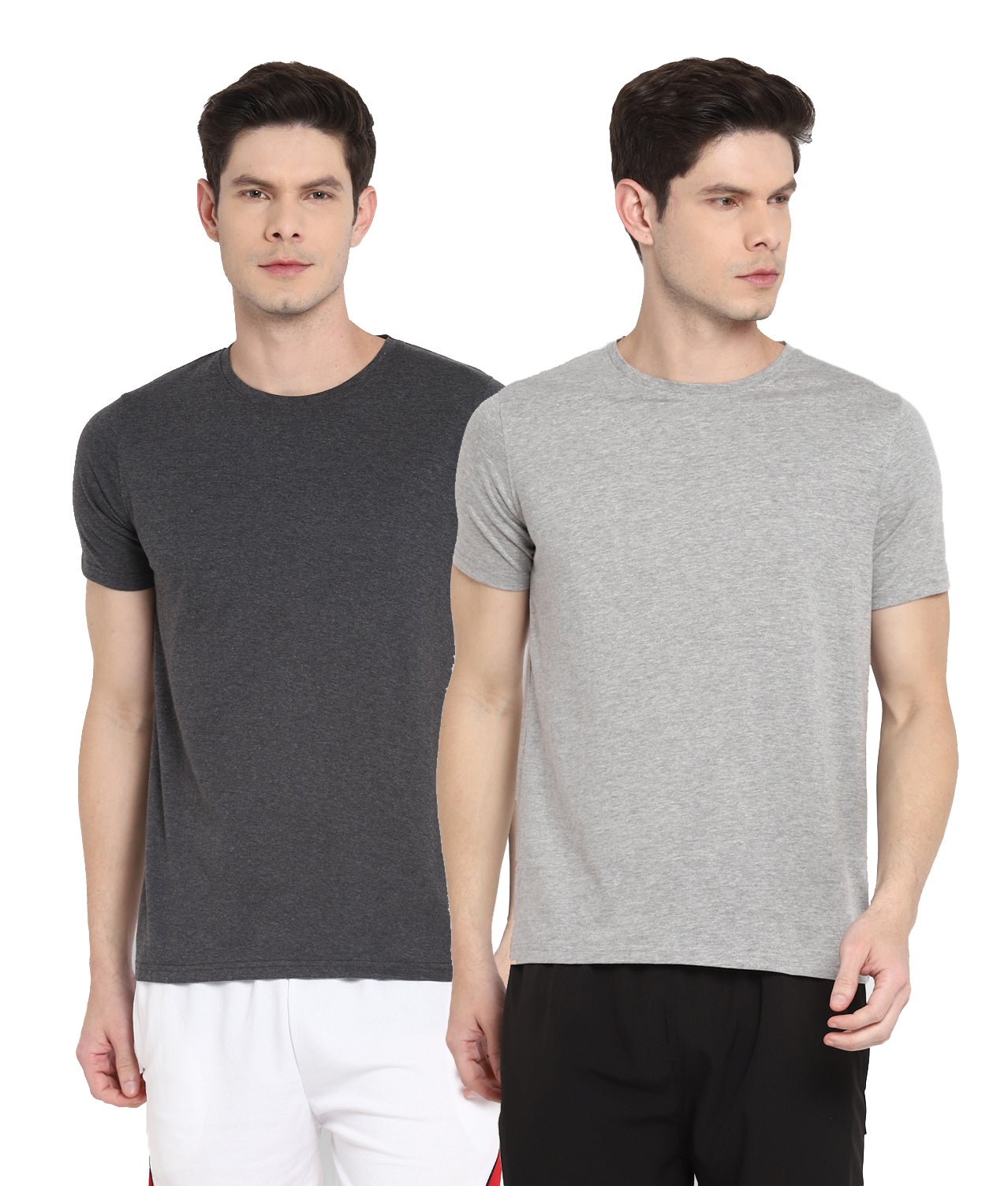 Appulse Men's Short Sleeve Round Neck T-Shirt(Pack of 2) | Men | Premium Cotton | Activewear | Athleisure