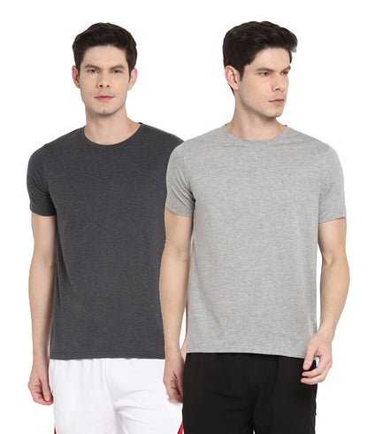 Appulse Men's Short Sleeve Round Neck T-Shirt(Pack of 2) | Men | Premium Cotton | Activewear | Athleisure
