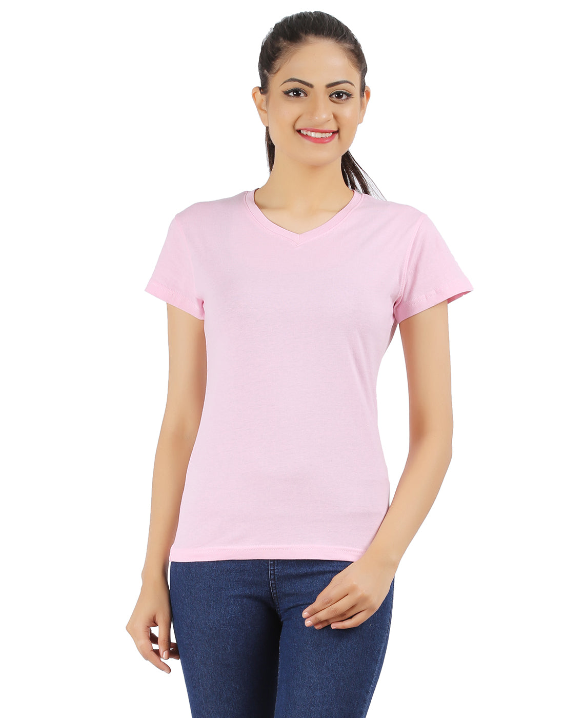 Appulse Women's Short Sleeve V neck T-Shirt | Women | Premium Cotton | Activewear | Athleisure