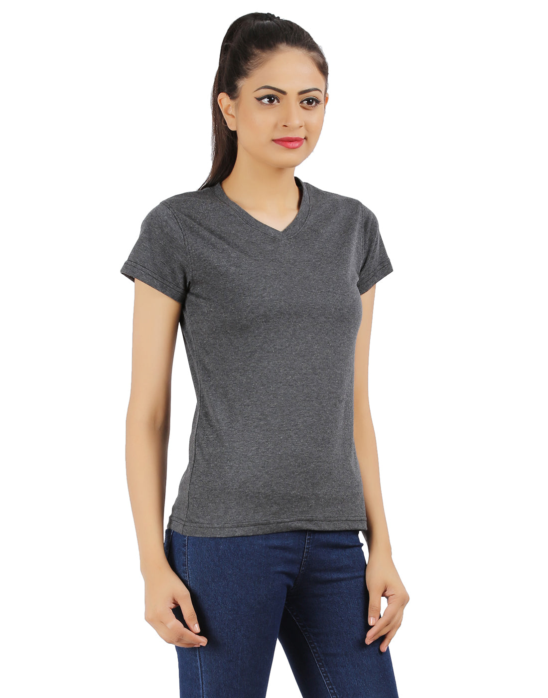 Appulse Women's Short Sleeve V neck T-Shirt | Women | Premium Cotton | Activewear | Athleisure
