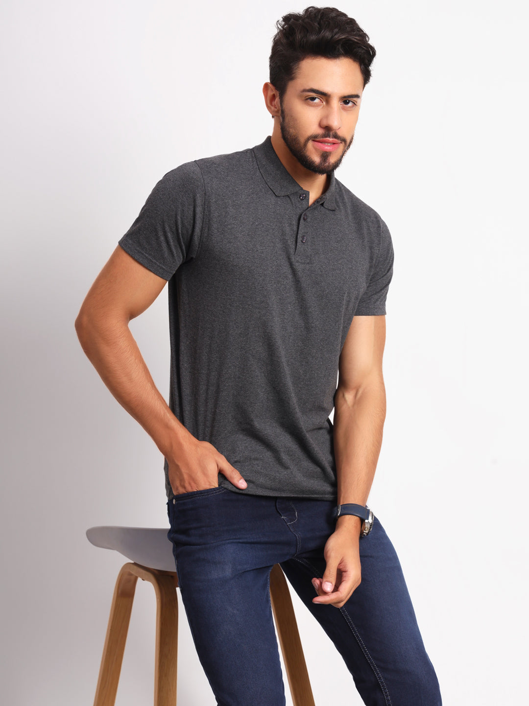 Ap'pulse Men's Casual Polo Tshirt