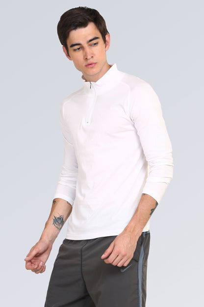 Appulse Men's 1/4 High Neck Zipper Raglan T-Shirt | Men | Premium Cotton | Activewear | Athleisure