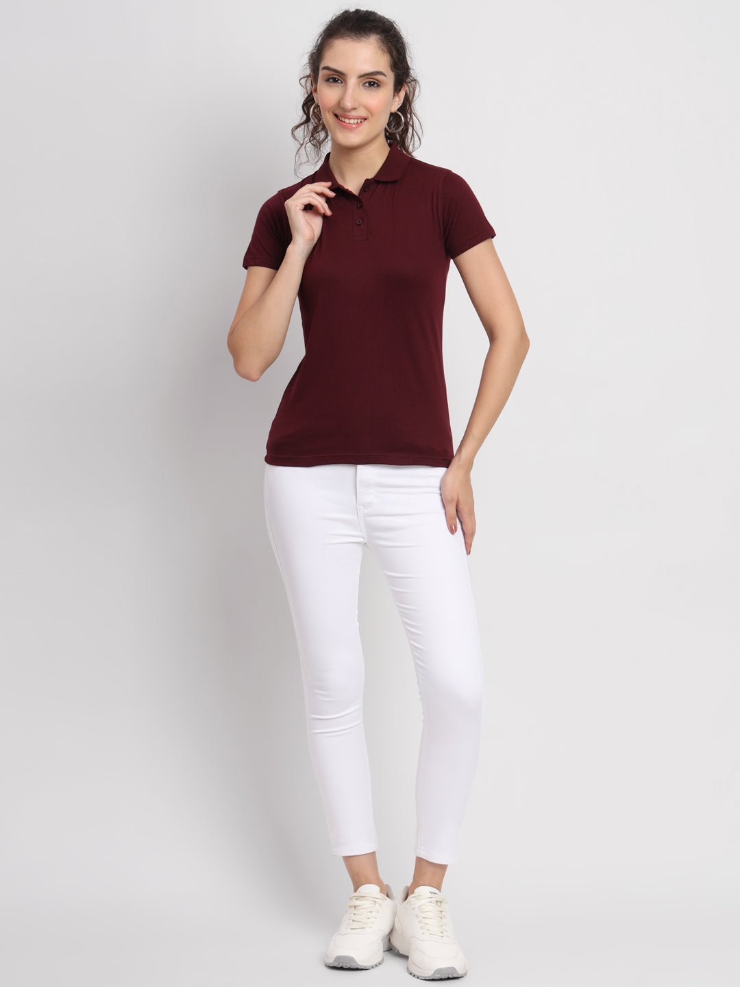 Ap'pulse Women's Casual Polo Tshirt