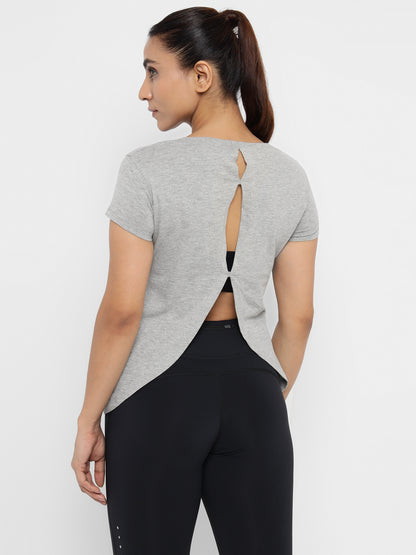 Appulse Women's Back Open T-Shirt | Women | Premium Cotton | Activewear | Athleisure