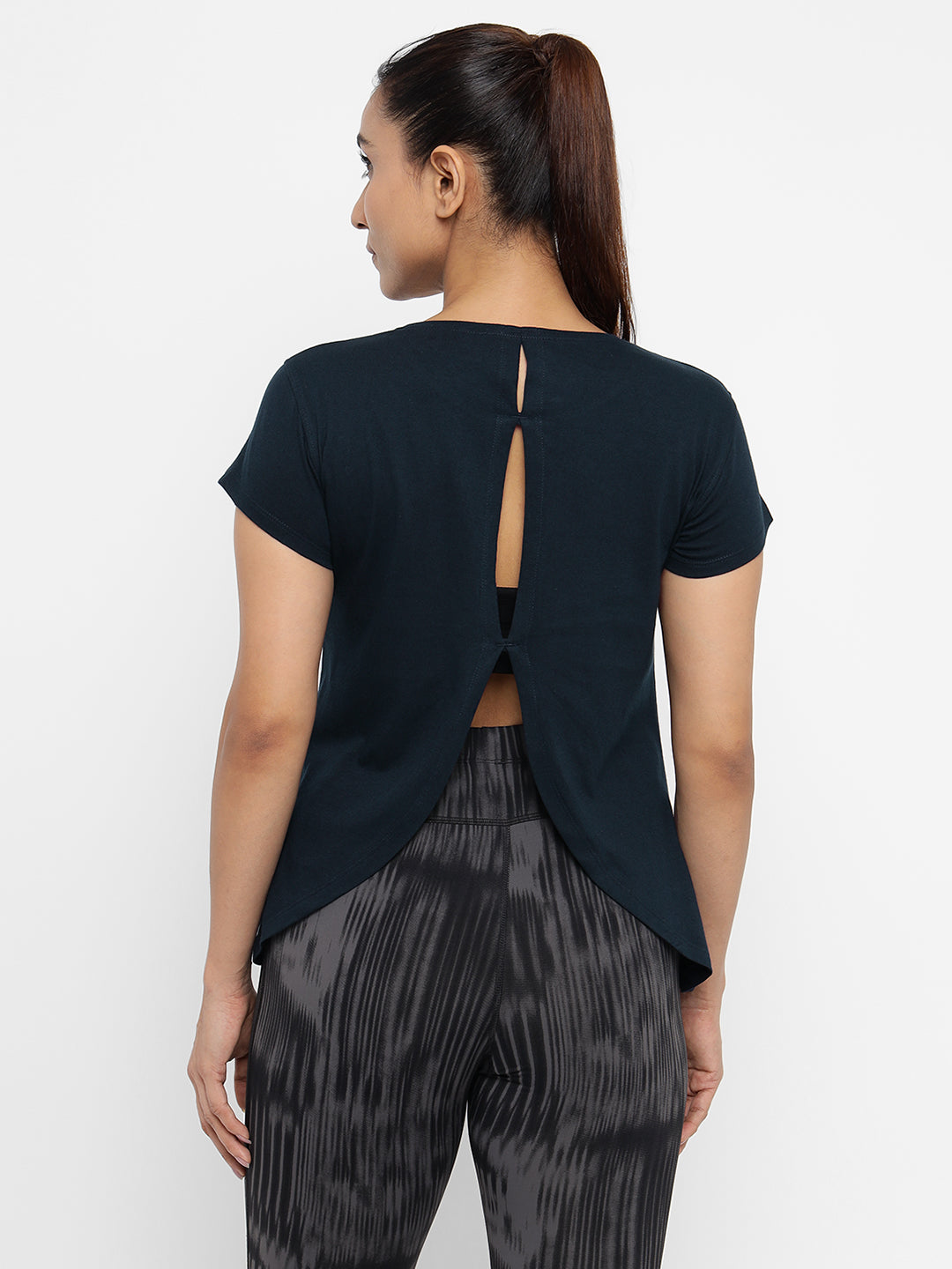 Appulse Women's Back Open T-Shirt | Women | Premium Cotton | Activewear | Athleisure