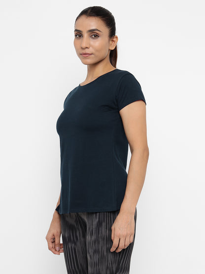 Appulse Women's Back Open T-Shirt | Women | Premium Cotton | Activewear | Athleisure