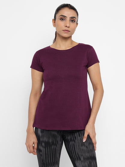 Appulse Women's Back Open T-Shirt | Women | Premium Cotton | Activewear | Athleisure