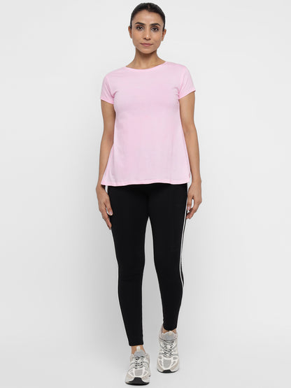 Appulse Women's Back Open T-Shirt | Women | Premium Cotton | Activewear | Athleisure