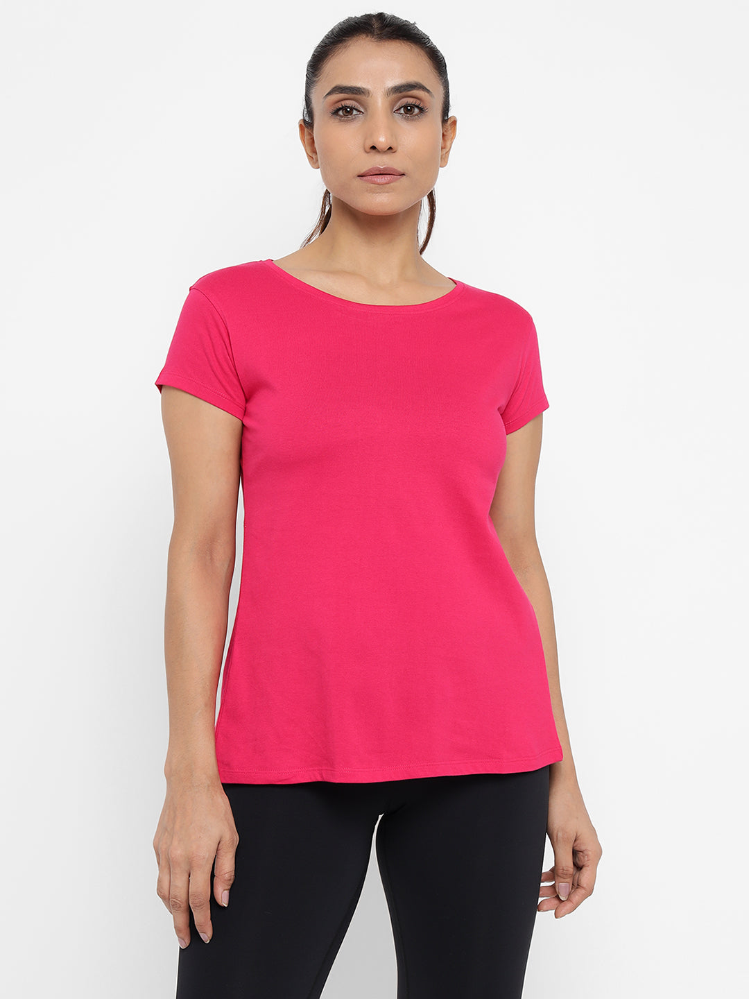 Appulse Women's Back Open T-Shirt | Women | Premium Cotton | Activewear | Athleisure