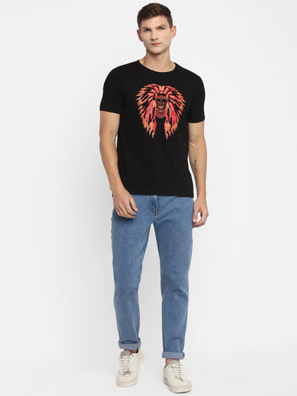 Appulse Men's Short Sleeve Round Neck Printed T-Shirt | Men | Premium Cotton | Activewear | Athleisure