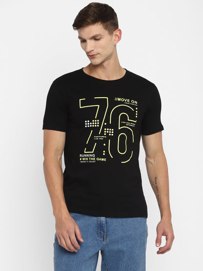 Appulse Men's Short Sleeve Round Neck Printed T-Shirt | Men | Premium Cotton | Activewear | Athleisure