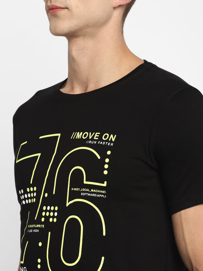 Appulse Men's Short Sleeve Round Neck Printed T-Shirt | Men | Premium Cotton | Activewear | Athleisure