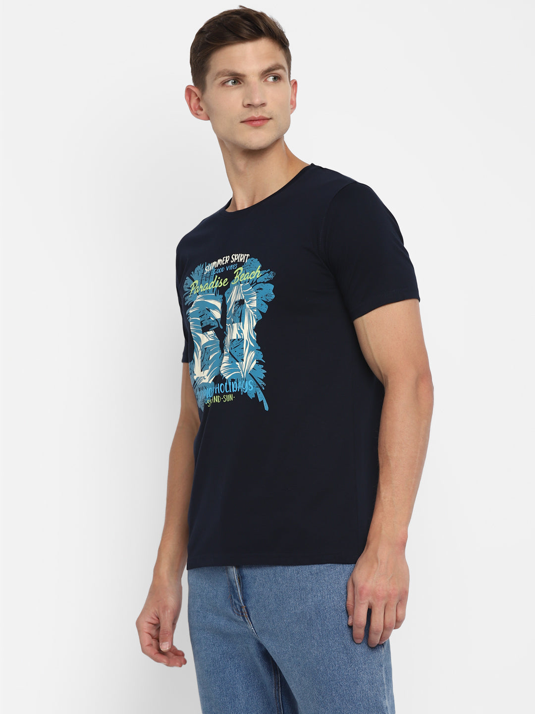 Appulse Men's Short Sleeve Round Neck Printed T-Shirt | Men | Premium Cotton | Activewear | Athleisure