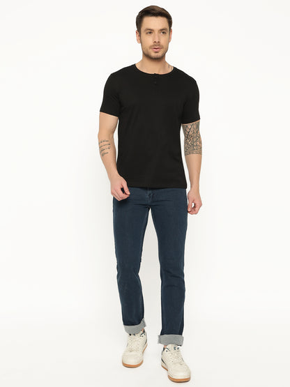 Appulse Men's Short Sleeve Henley T-Shirt | Men | Premium Cotton | Activewear | Athleisure