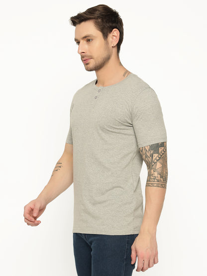 Appulse Men's Short Sleeve Henley T-Shirt | Men | Premium Cotton | Activewear | Athleisure