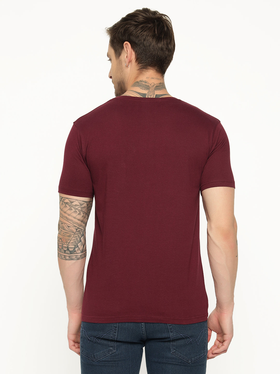 Ap'pulse Men's Short Sleeve Henley Tshirt