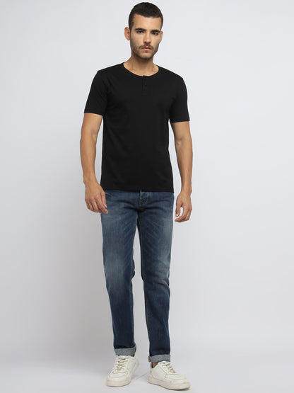 Appulse Men's Short Sleeve Henley T-Shirt | Men | Premium Cotton | Activewear | Athleisure