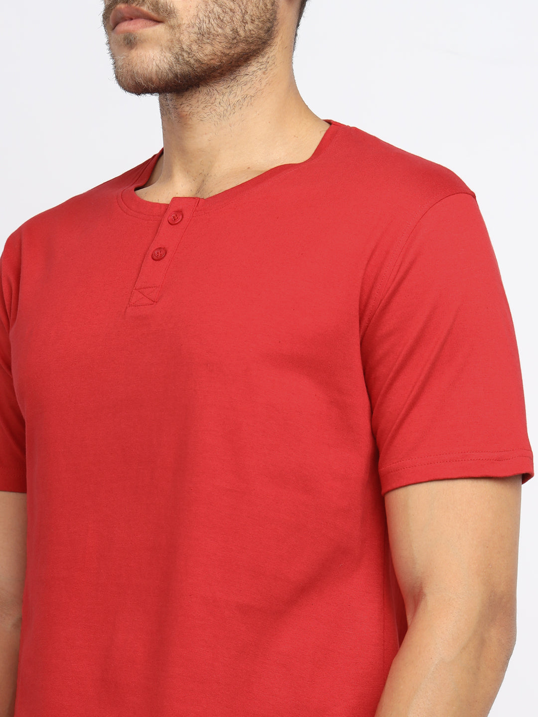 Ap'pulse Men's Short Sleeve Henley Tshirt