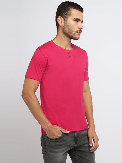 Appulse Men's Short Sleeve Henley T-Shirt | Men | Premium Cotton | Activewear | Athleisure