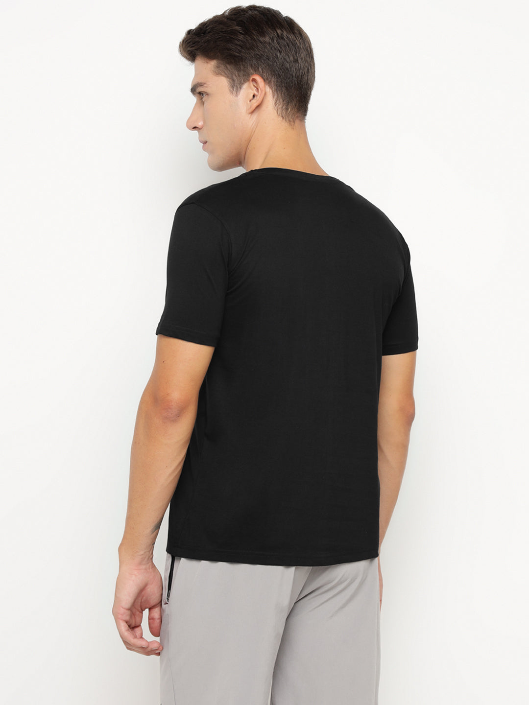 Ap'pulse Men's Short Sleeve Henley Tshirt
