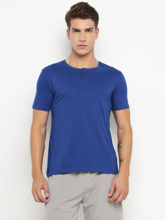 Ap'pulse Men's Short Sleeve Henley Tshirt