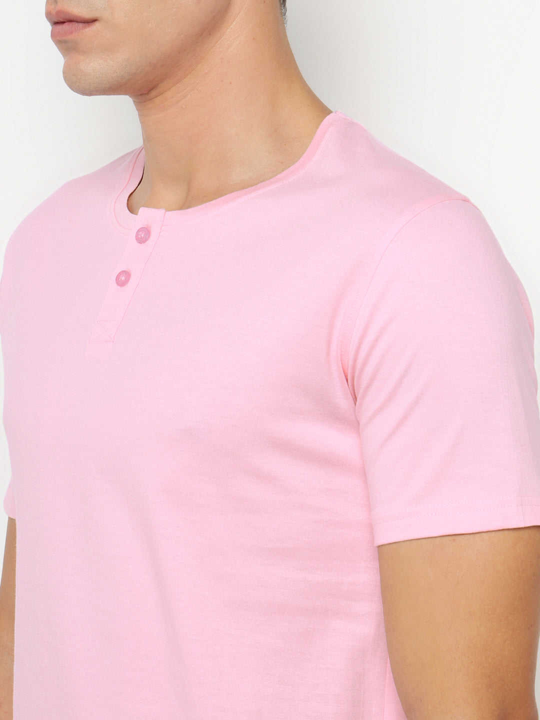 Ap'pulse Men's Short Sleeve Henley Tshirt