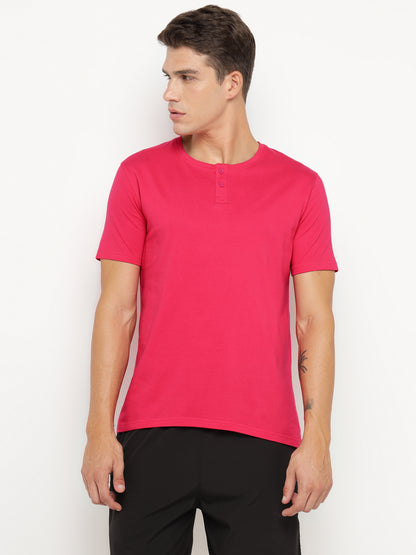 Appulse Men's Short Sleeve Henley T-Shirt | Men | Premium Cotton | Activewear | Athleisure