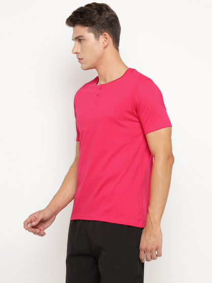 Appulse Men's Short Sleeve Henley T-Shirt | Men | Premium Cotton | Activewear | Athleisure