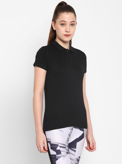 Appulse Women's Sports Polo T-Shirt | Women | Premium Cotton | Activewear | Athleisure
