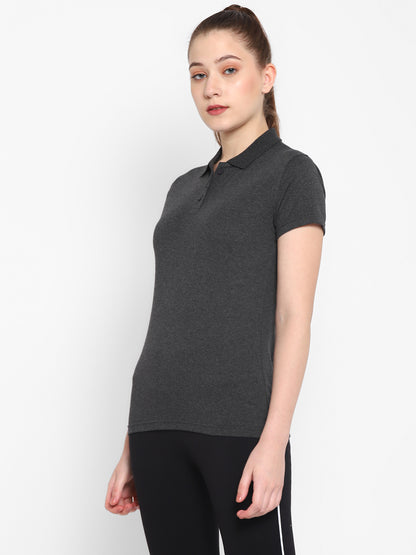Appulse Women's Sports Polo T-Shirt | Women | Premium Cotton | Activewear | Athleisure