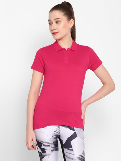Appulse Women's Sports Polo T-Shirt | Women | Premium Cotton | Activewear | Athleisure