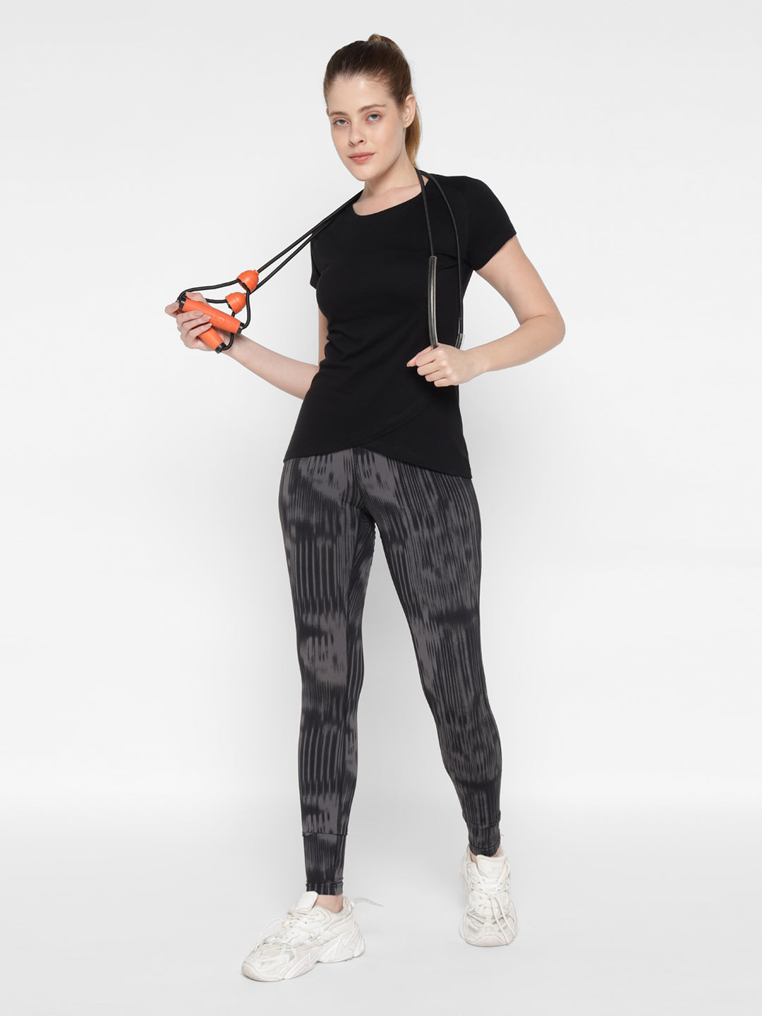 Appulse Women's Short Sleeve Round Neck Bottom Cross Over T-Shirt | Women | Premium Cotton | Activewear | Athleisure
