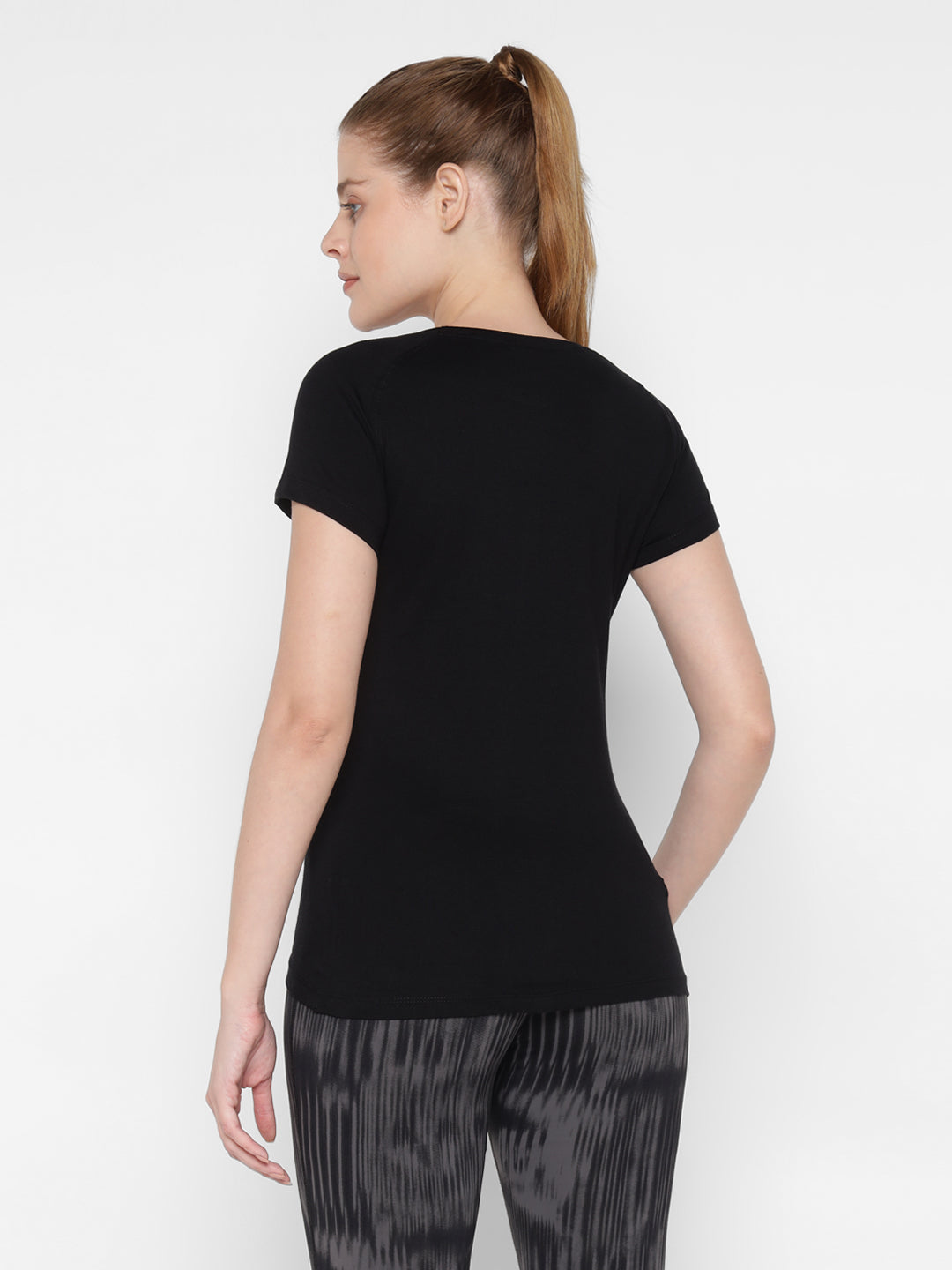 Appulse Women's Short Sleeve Round Neck Bottom Cross Over T-Shirt | Women | Premium Cotton | Activewear | Athleisure