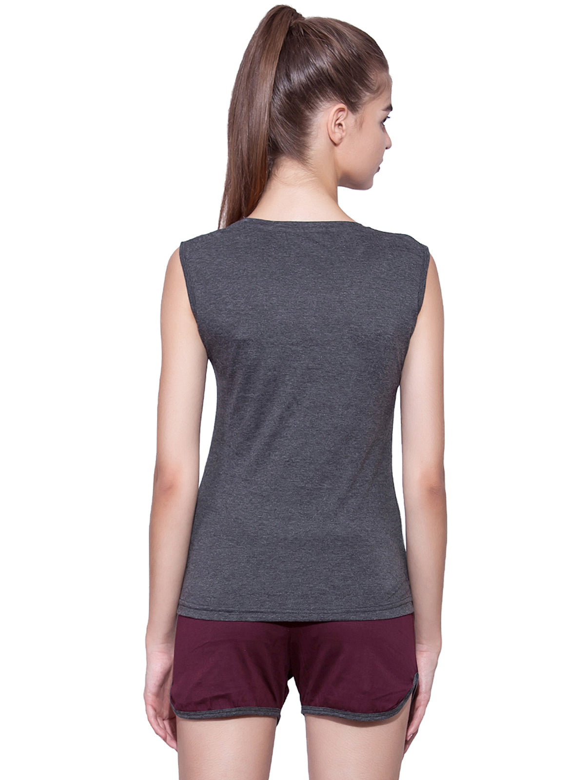 Appulse Women's Sleeveless Henley T-Shirt | Women | Premium Cotton | Activewear | Athleisure