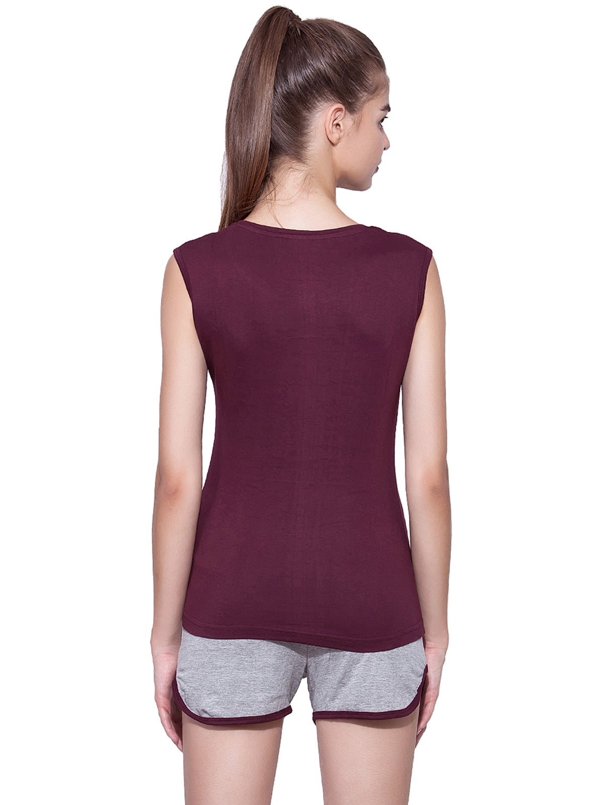 Appulse Women's Sleeveless Henley T-Shirt | Women | Premium Cotton | Activewear | Athleisure