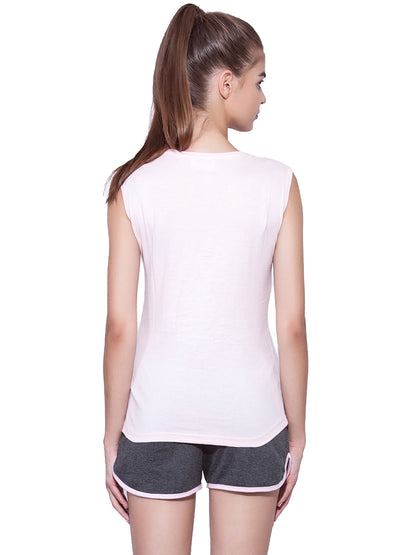 Appulse Women's Sleeveless Henley T-Shirt | Women | Premium Cotton | Activewear | Athleisure