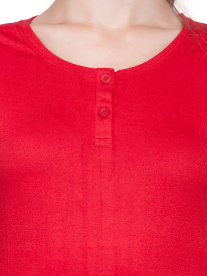 Appulse Women's Sleeveless Henley T-Shirt | Women | Premium Cotton | Activewear | Athleisure
