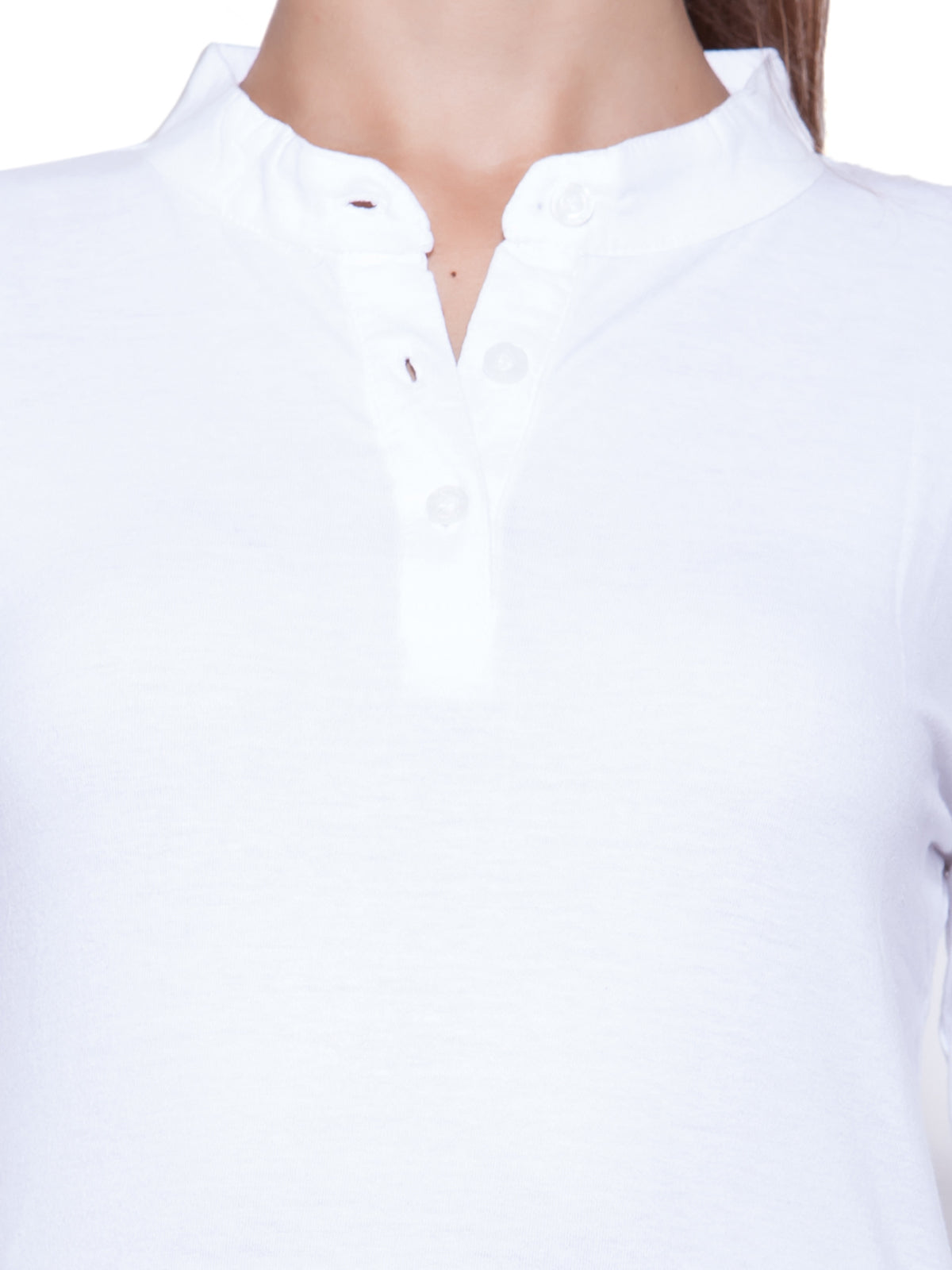 Appulse Women's Long Sleeve Mandarin Polo T-Shirt | Women | Premium Cotton | Activewear | Athleisure