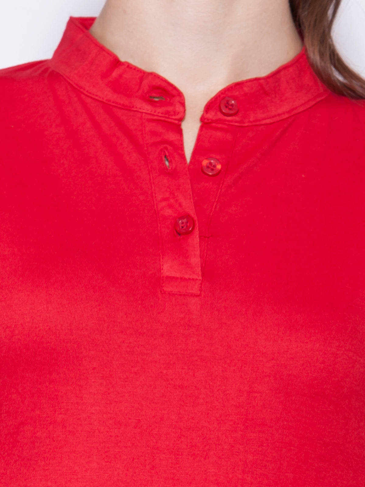Appulse Women's Long Sleeve Mandarin Polo T-Shirt | Women | Premium Cotton | Activewear | Athleisure