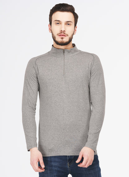 Appulse Men's 1/4 High Neck Zipper Raglan T-Shirt | Men | Premium Cotton | Activewear | Athleisure