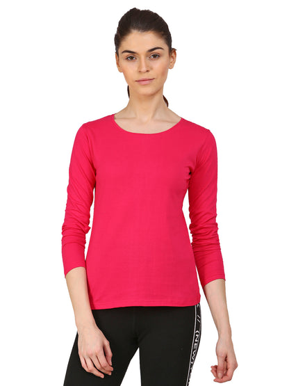 Appulse Women's Long Sleeve Round neck T-Shirt | Women | Premium Cotton | Activewear | Athleisure