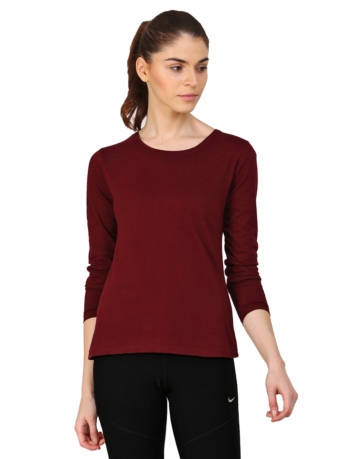 Appulse Women's Long Sleeve Round neck T-Shirt | Women | Premium Cotton | Activewear | Athleisure