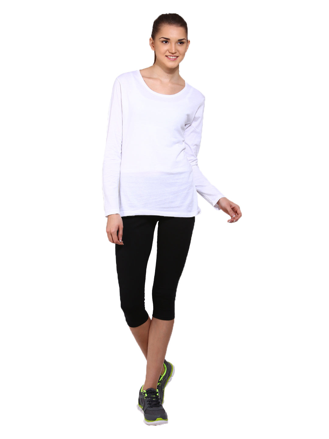 Appulse Women's Long Sleeve Round Neck T-Shirt | Women | Premium Cotton | Activewear | Athleisure