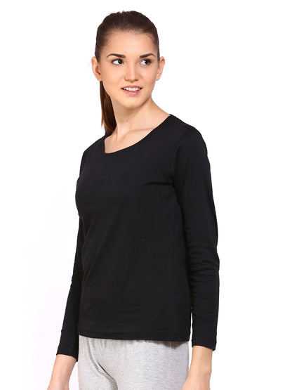 Appulse Women's Long Sleeve Round Neck T-Shirt | Women | Premium Cotton | Activewear | Athleisure