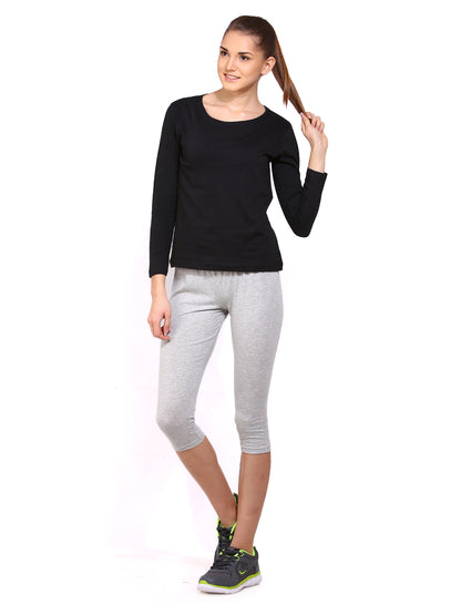 Appulse Women's Long Sleeve Round Neck T-Shirt | Women | Premium Cotton | Activewear | Athleisure