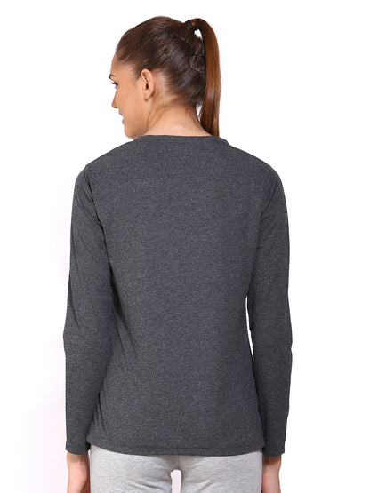 Appulse Women's Long Sleeve Round Neck T-Shirt | Women | Premium Cotton | Activewear | Athleisure